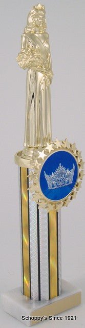 Crown Logo Column Trophy - Schoppy's Since 1921