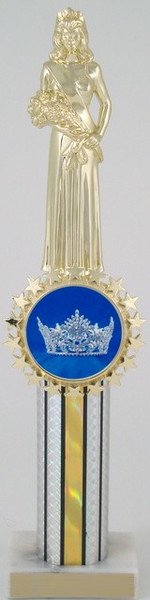 Crown Logo Column Trophy - Schoppy's Since 1921