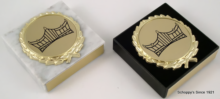 Crown Logo Marble Pageant Paperweight