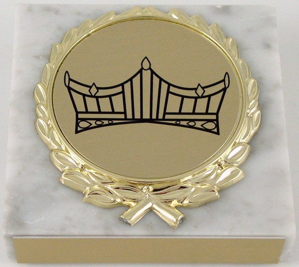 Crown Logo Marble Pageant Paperweight - Schoppy's Since 1921