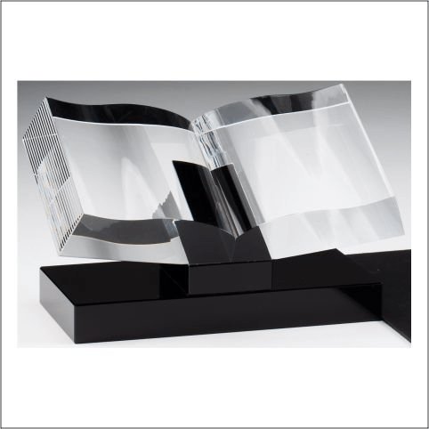 Crystal Book on Black Base - Schoppy's Since 1921