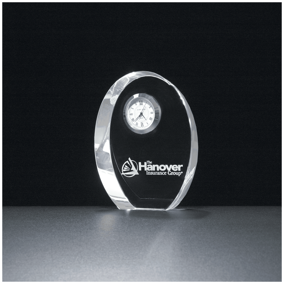 Crystal Clock with Silver Accent - Schoppy&