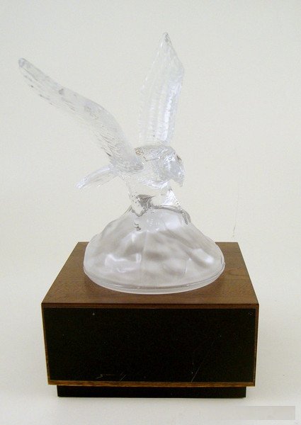 Crystal Eagle on Walnut Base - Schoppy's Since 1921