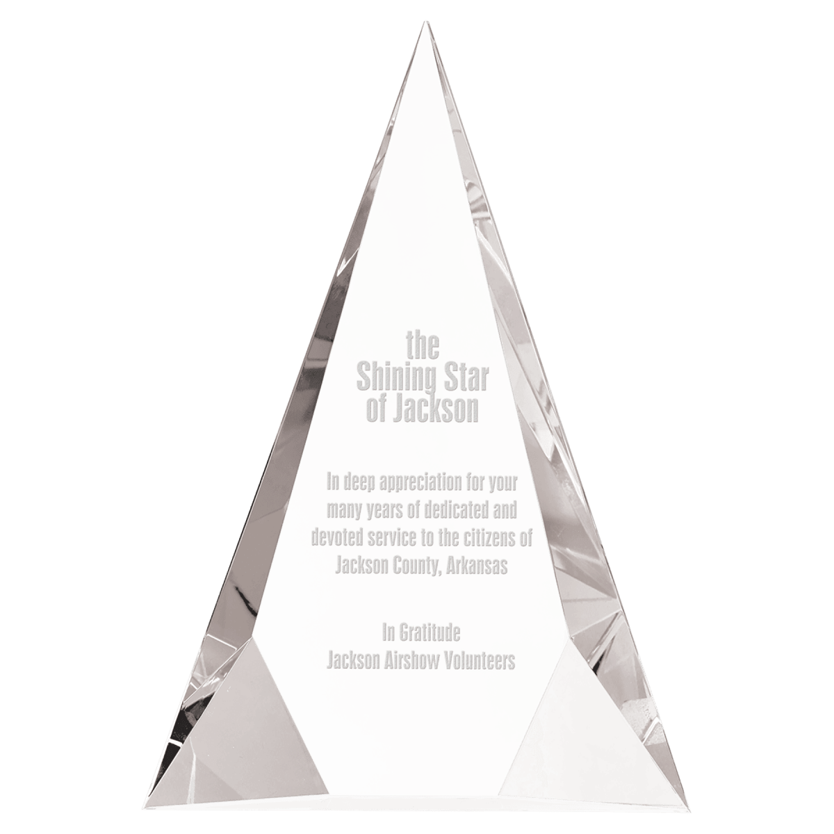 Crystal Facet Triangle - Schoppy's Since 1921