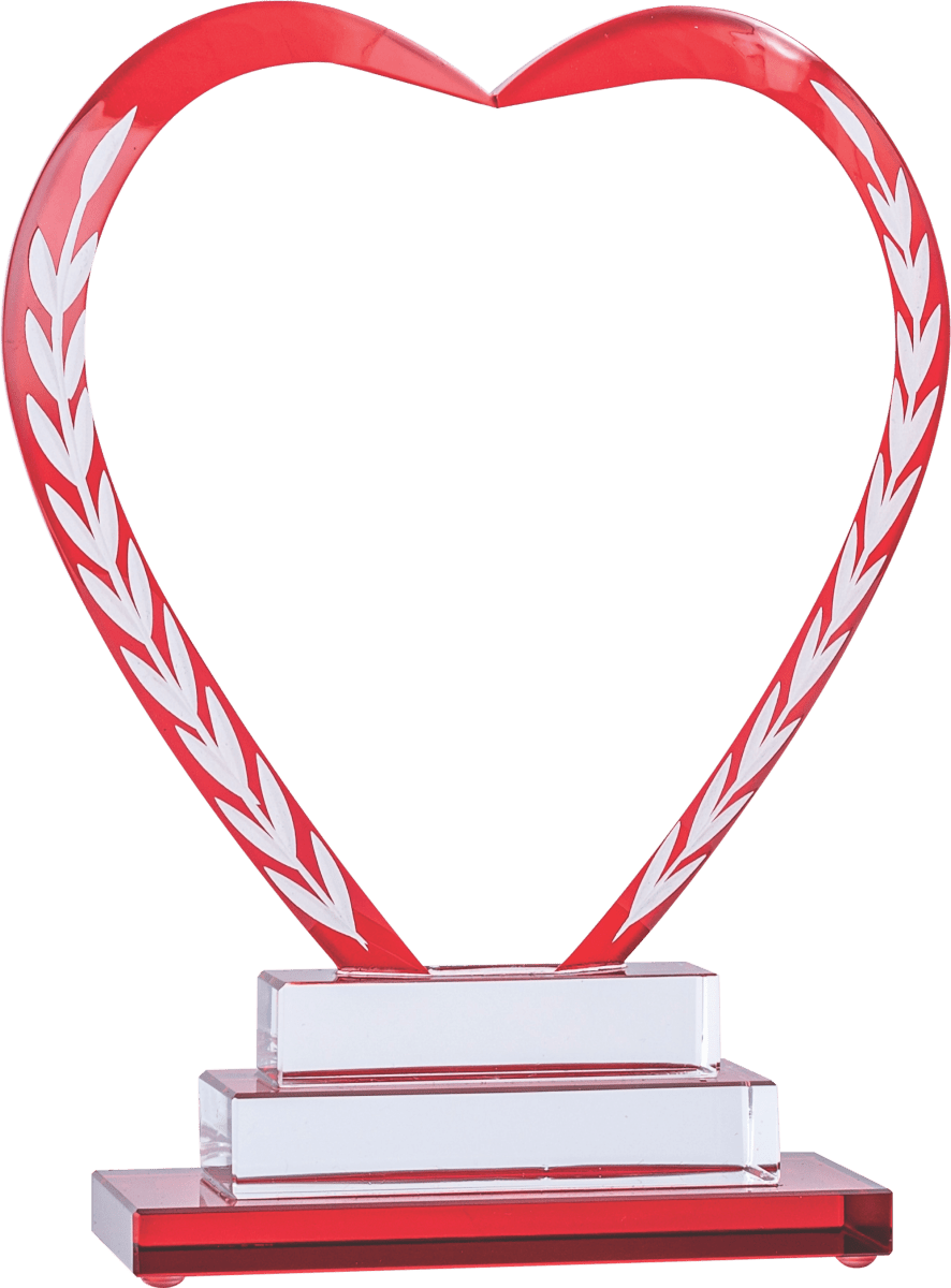 Crystal Heart Wreath Acrylic - Schoppy&