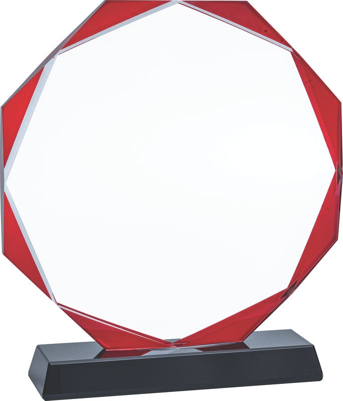Crystal Red Octagon Award - Schoppy&