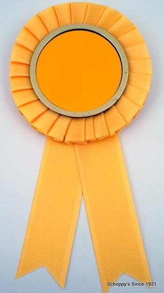 Custom Small Rosette Ribbons - ADD your logo or any Image to Center of Rosette - Schoppy's Since 1921