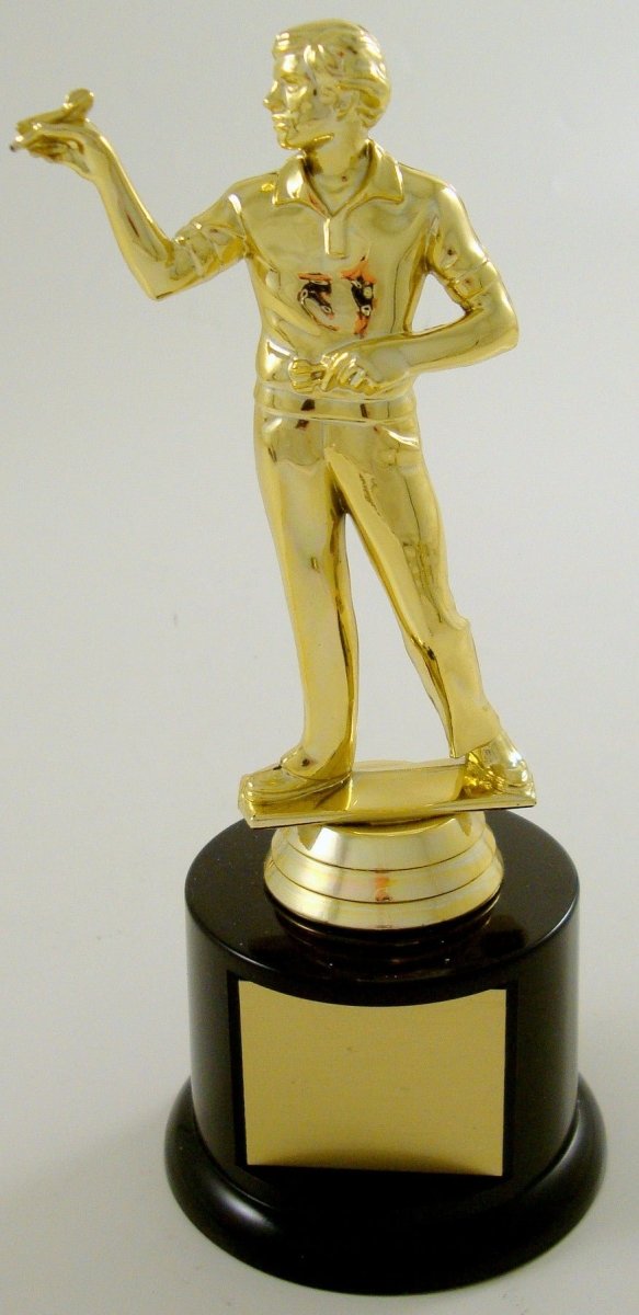 Dart Figure Trophy on Black Round Base - Schoppy's Since 1921