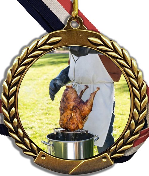 Deep Fried Turkey Logo Medal - Schoppy's Since 1921