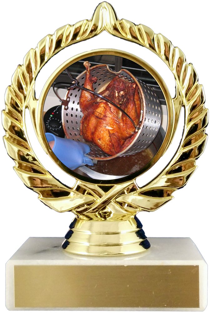 Deep Fried Turkey Logo Trophy - Schoppy's Since 1921