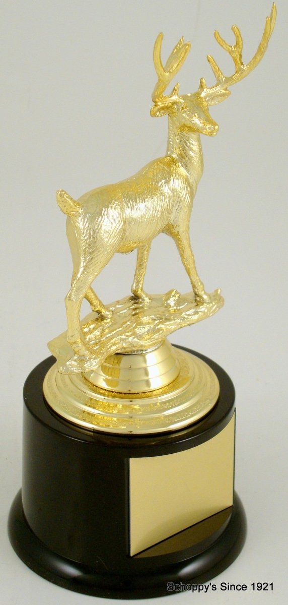 Deer Buck On Black Round Base - Schoppy's Since 1921