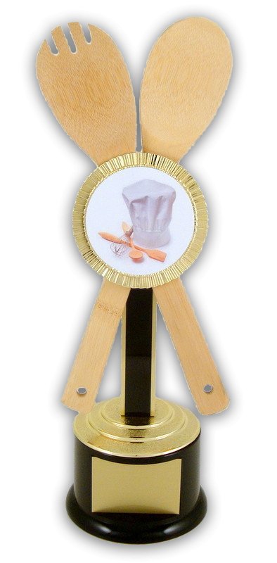 Deluxe Cooking Utensil Logo Trophy - Schoppy's Since 1921