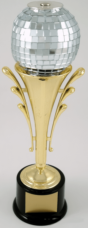 Deluxe Disco Ball Riser with Spinning Action Trophy - Schoppy's Since 1921