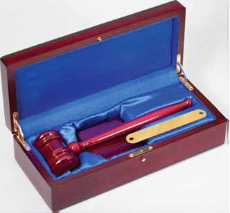 Deluxe Gavel Set - Rosewood Piano Finish - Schoppy's Since 1921