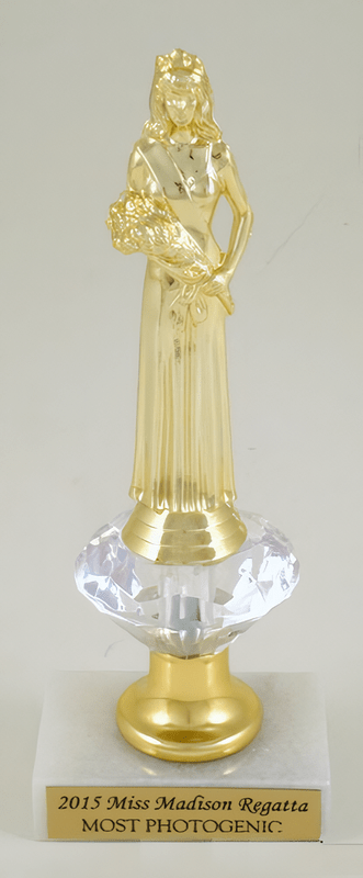 Diamond Riser Beauty Queen Trophy - Schoppy&