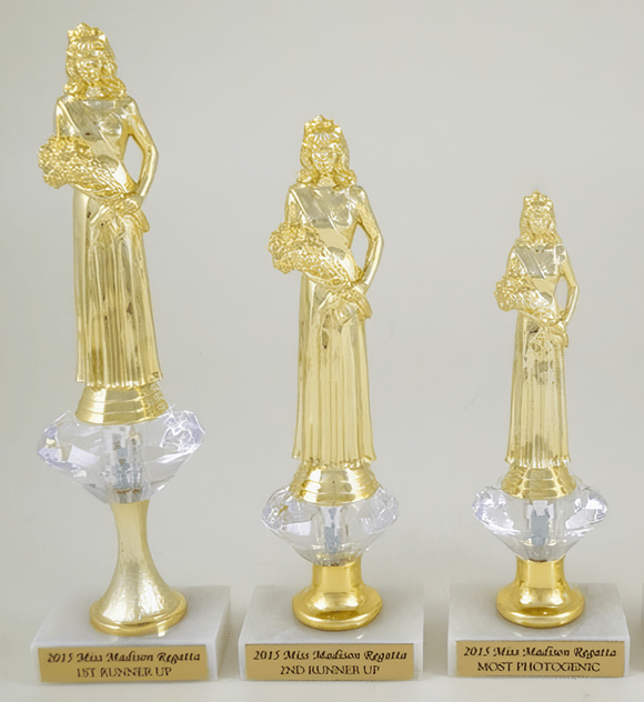 Diamond Riser Beauty Queen Trophy - Schoppy&