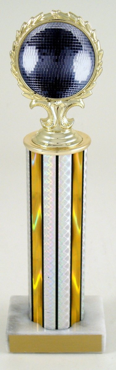 Disco Ball Logo Column Trophy - Schoppy's Since 1921