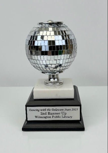 Disco Ball On Marble And Wood Base - Schoppy's Since 1921