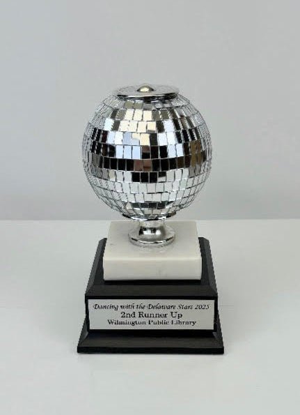 Disco Ball On Marble And Wood Base - Schoppy's Since 1921