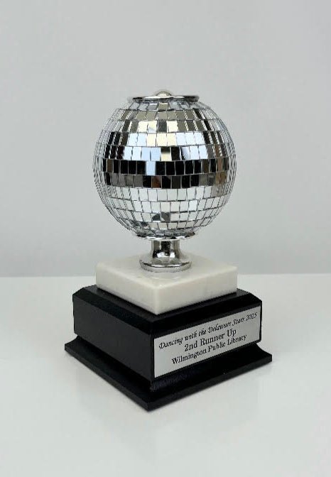 Disco Ball On Marble And Wood Base - Schoppy's Since 1921