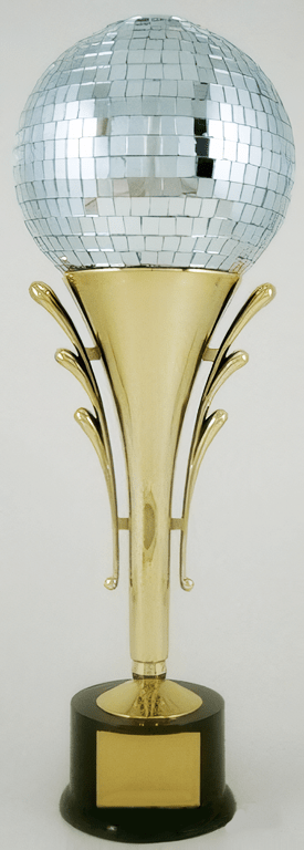 Disco Ball Stem Riser Large Trophy - Schoppy's Since 1921