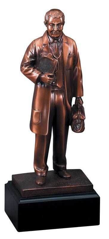 Doctor American Hero Electroplated Resin Sculpture - Schoppy's Since 1921