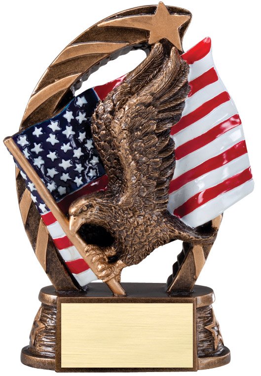 Eagle Resin with Star and Flag - Schoppy's Since 1921