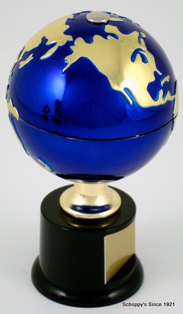 Earth Day Globe on Black Round Base - Schoppy's Since 1921