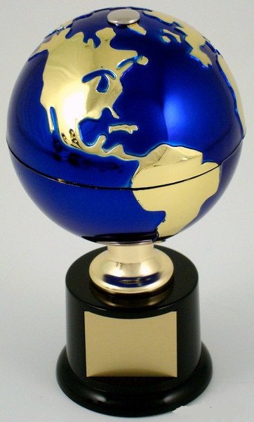 Earth Day Globe on Black Round Base - Schoppy's Since 1921