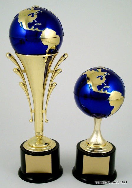 Earth Day Globe Riser Trophy with Spinning Action - Schoppy's Since 1921