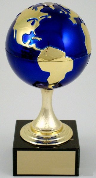 Earth Day Globe Stem on Marble Trophy - Schoppy's Since 1921