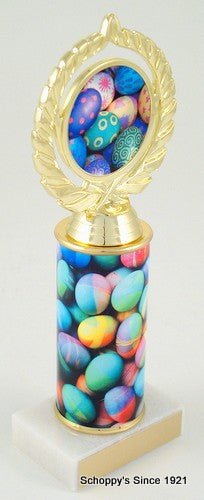 Easter Egg Custom Column Logo Trophy - Schoppy's Since 1921