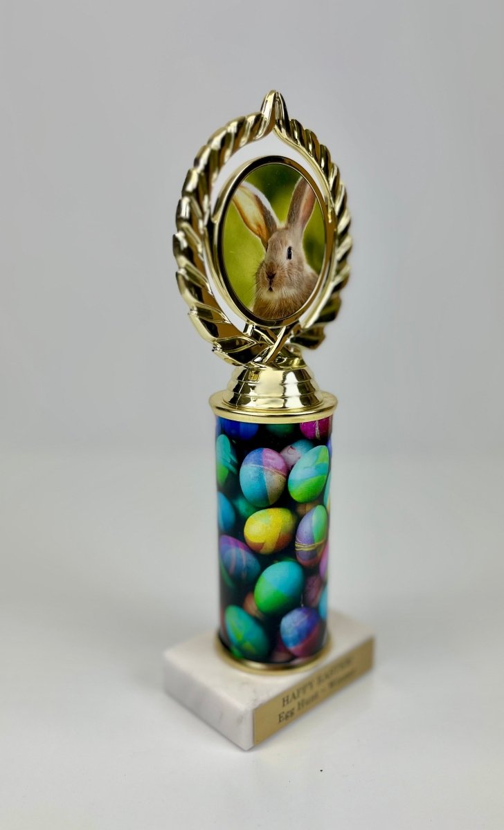 Easter Egg Custom Column Logo Trophy - Schoppy's Since 1921