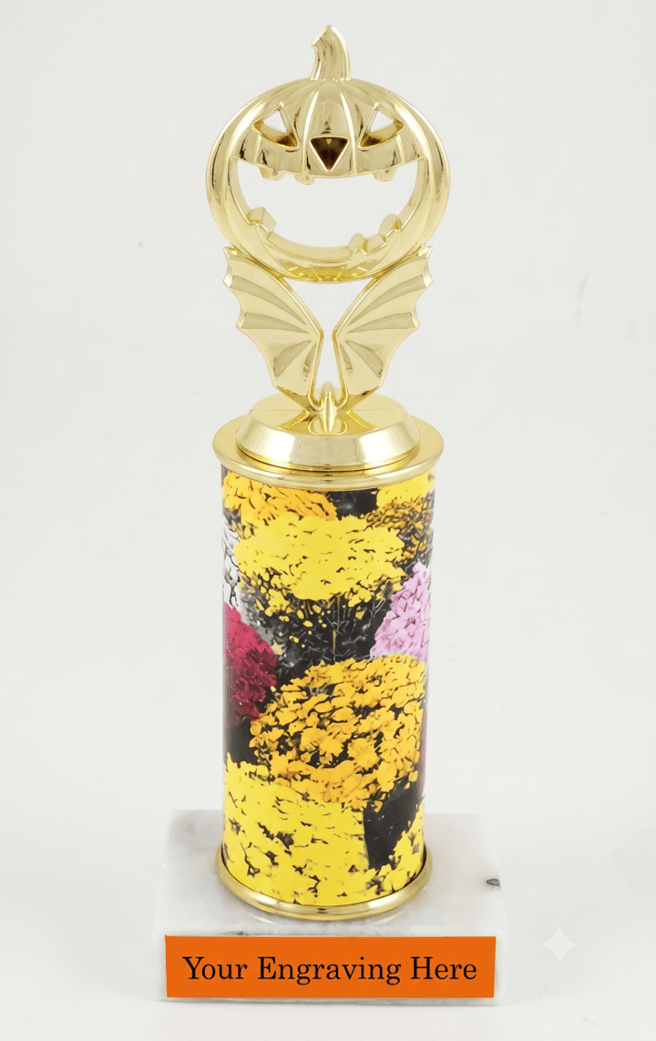 Fall Custom Column Trophy - Schoppy&