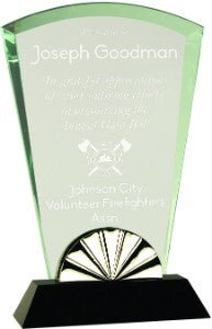 Fan Horizon Glass with Black Base - Schoppy's Since 1921