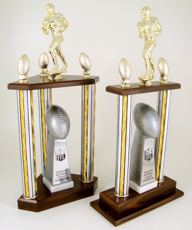 Fantasy Football Championship 2 Column Trophy-Trophies-Schoppy's Since 1921