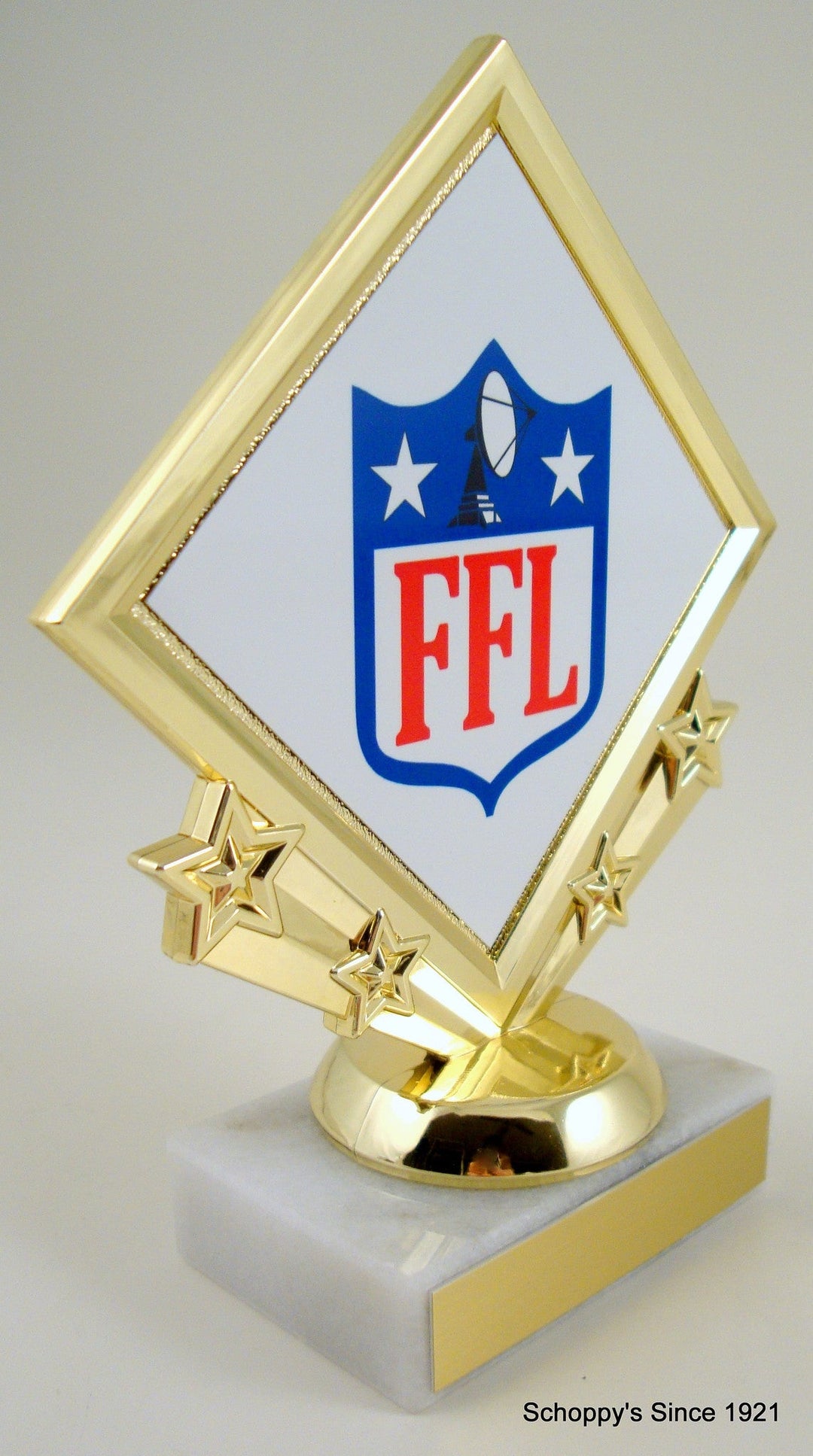 Fantasy Football Diamond Star Trophy-Trophy-Schoppy's Since 1921