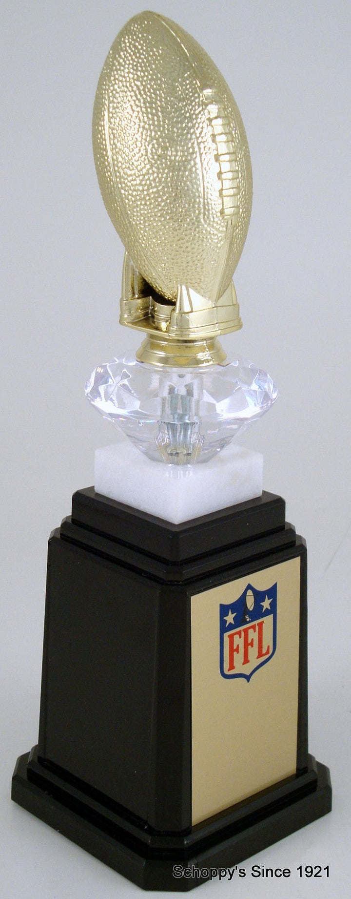 Fantasy Football Football Figure Tower Base Trophy-Trophy-Schoppy's Since 1921