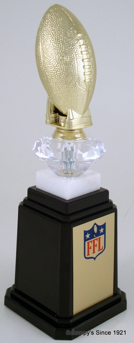 Fantasy Football Football Figure Tower Base Trophy - Schoppy's Since 1921