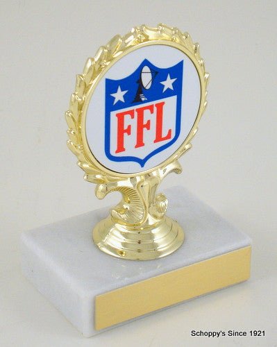 Fantasy Football League Custom Logo Trophy - Schoppy's Since 1921