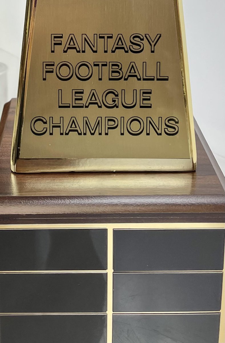 Fantasy Football New Gold Plated Finish Trophy - Schoppy's Since 1921