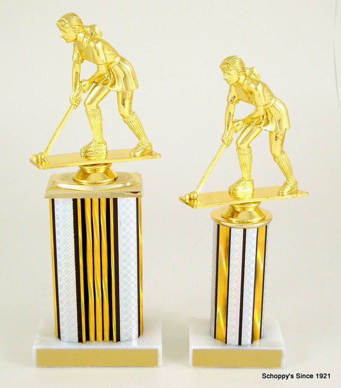 Field Hockey Trophy With Round Column-Trophy-Schoppy's Since 1921