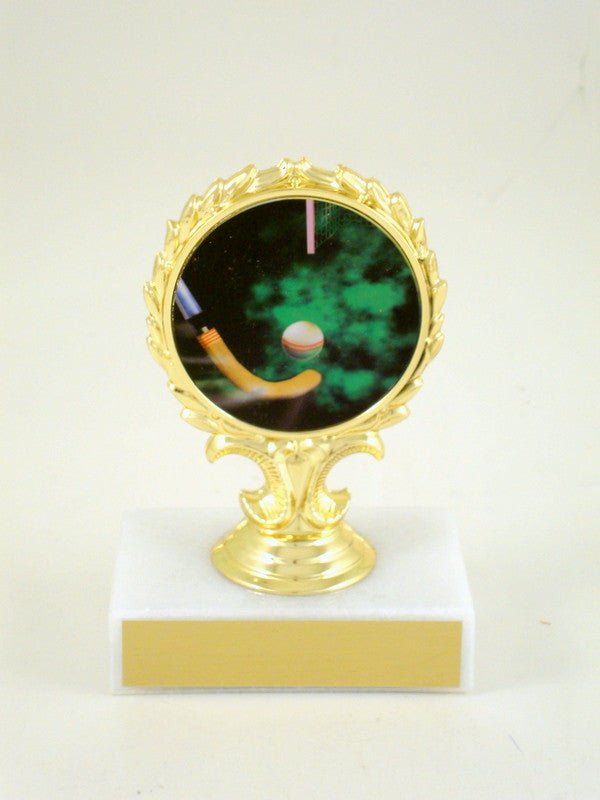 Field Hockey Trophy With Logo On Marble Base-Trophy-Schoppy's Since 1921