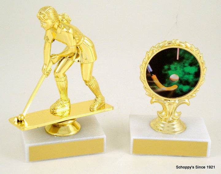 Field Hockey Trophy On Marble Base-Trophy-Schoppy's Since 1921