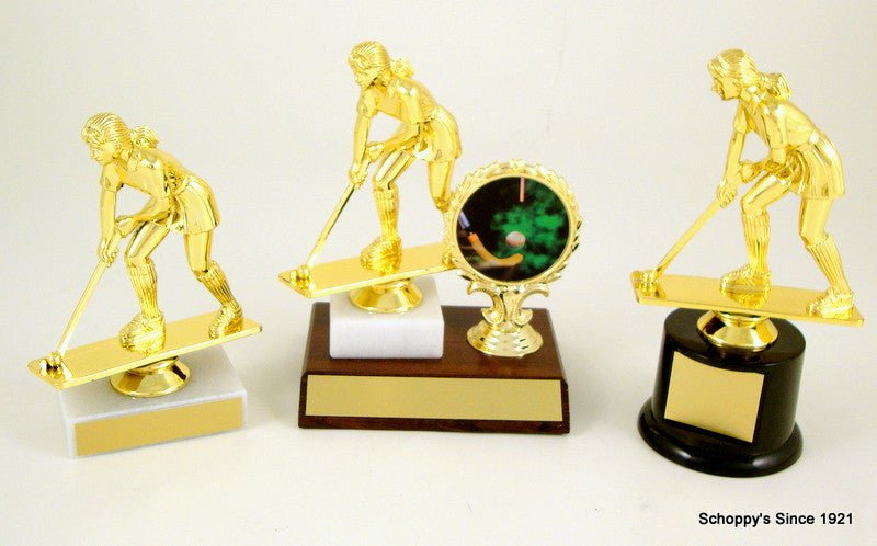 Field Hockey Trophy On Marble Base-Trophy-Schoppy's Since 1921