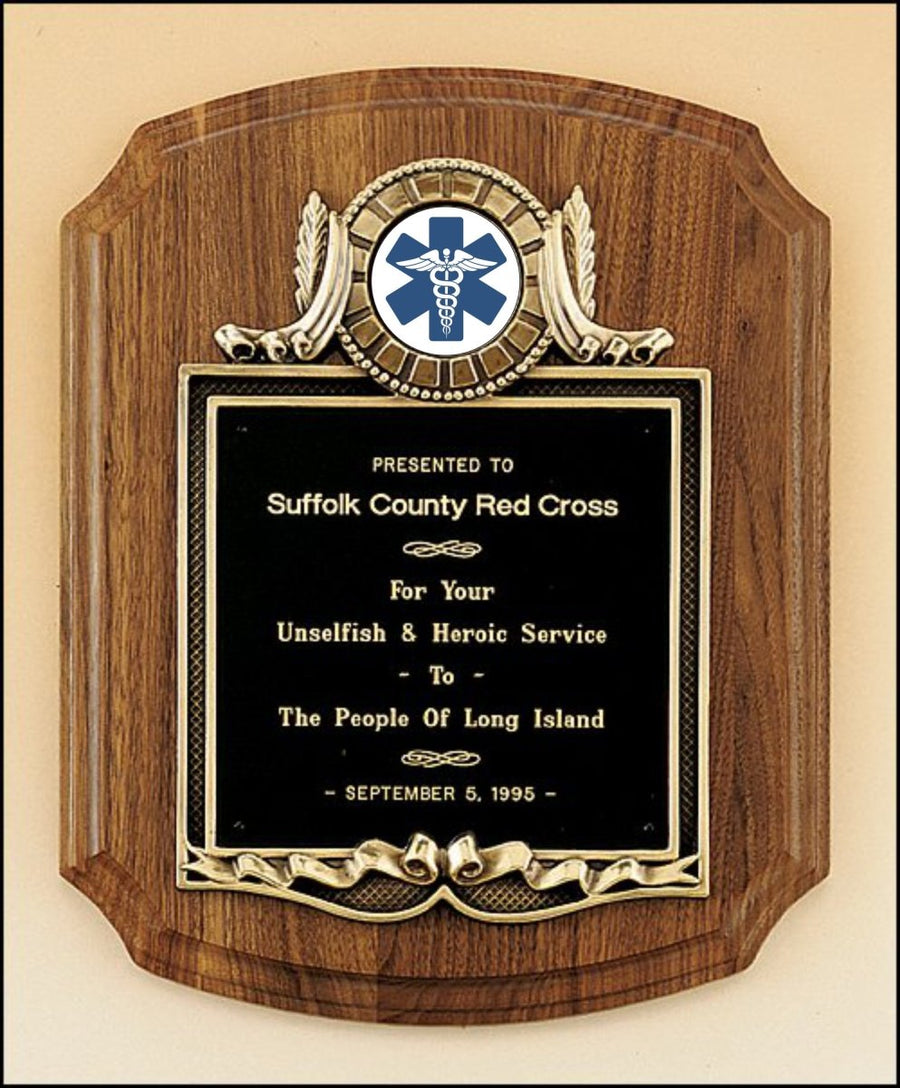 First Responder Walnut 10 1/2 x 13 Plaque - Schoppy's Since 1921