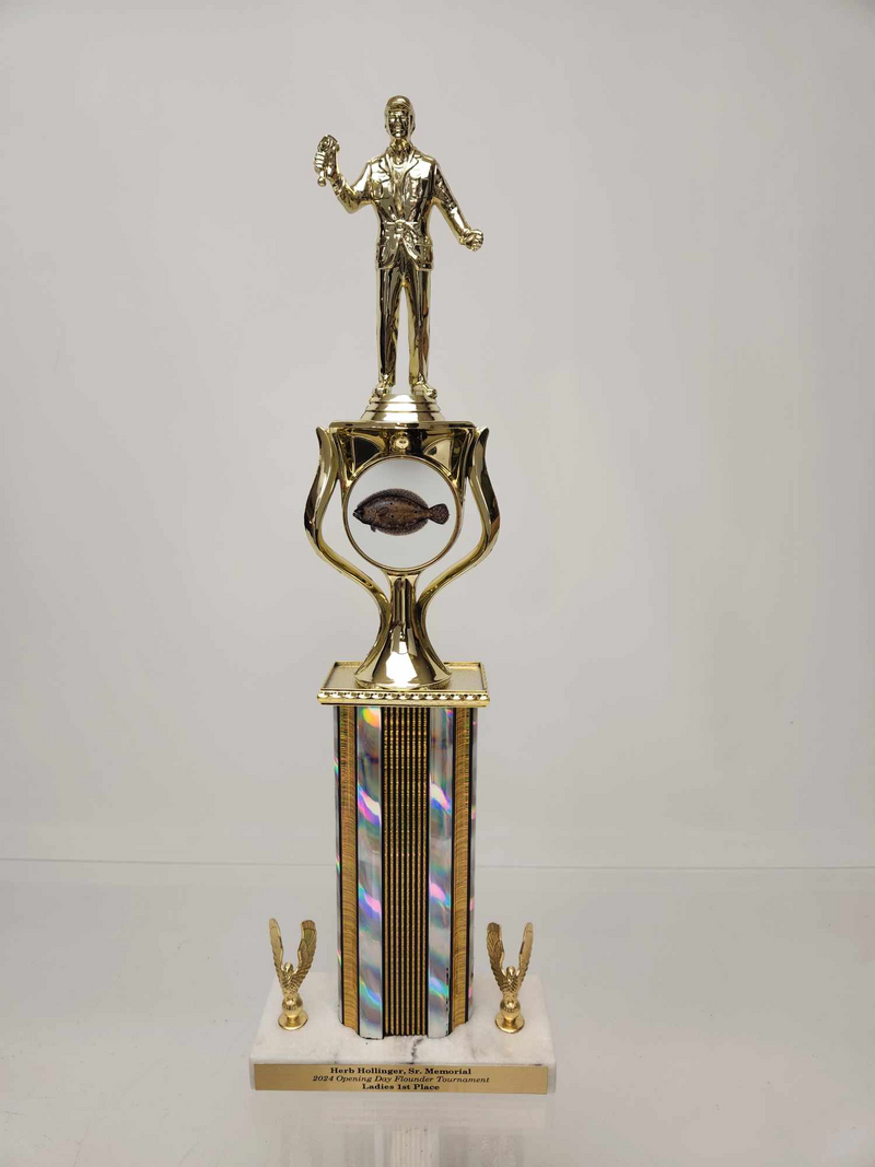 Logo Riser Trophy with Wide Column