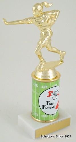 Flag Football Custom Column Trophy - Schoppy's Since 1921