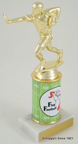 Flag Football Custom Column Trophy - Schoppy's Since 1921