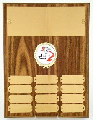 Flag Football Logo Perpetual Plaque - Schoppy's Since 1921